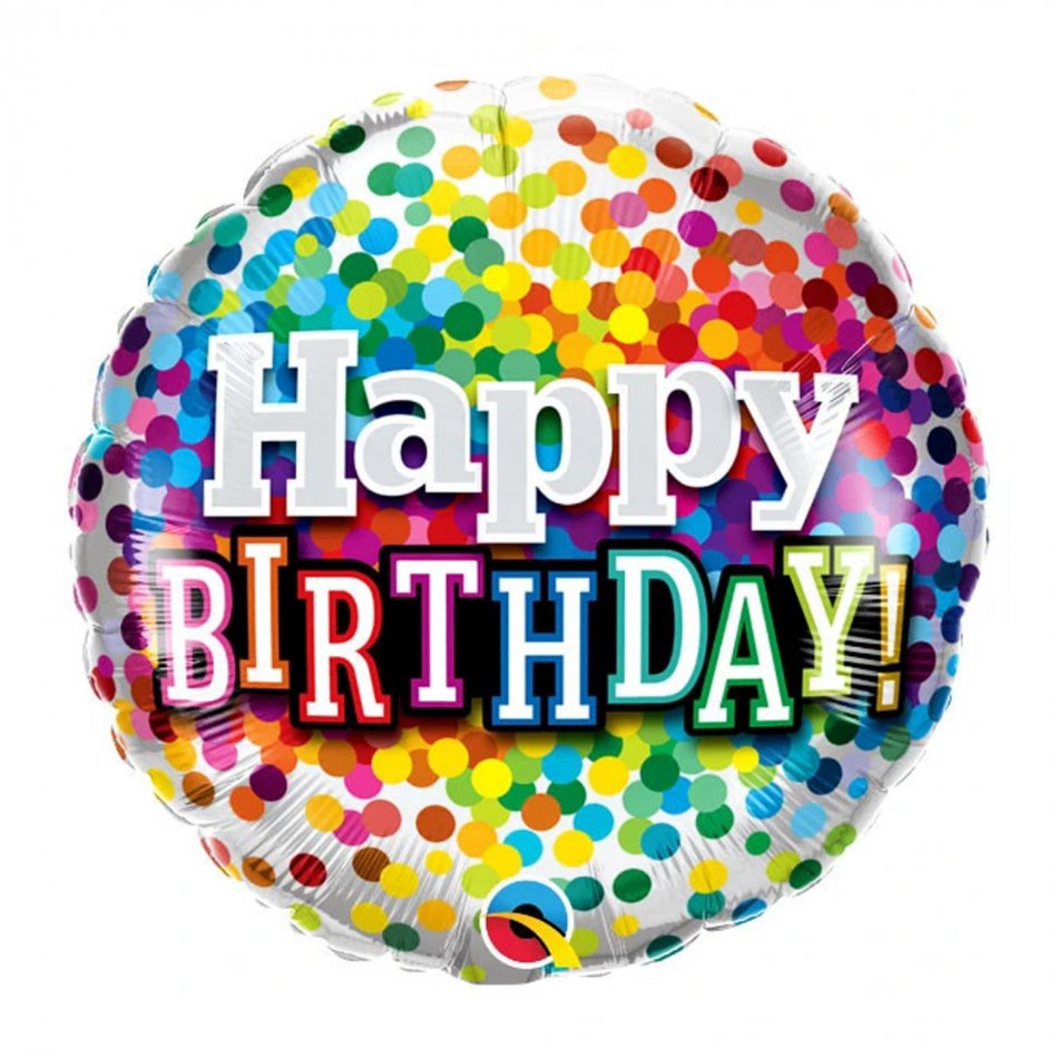 Happy Birthday Rainbow Confetti