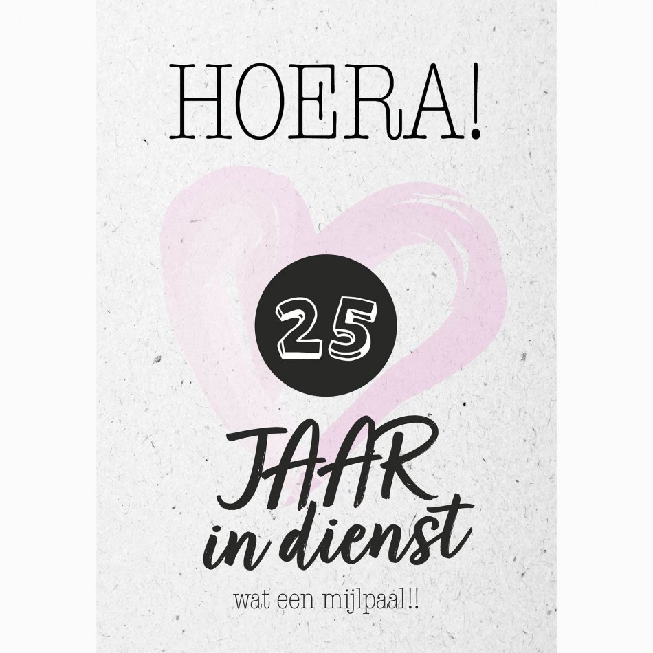 Collega Hoera 25 jaar in dienst