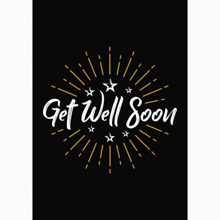 Beterschap Get well soon - stars
