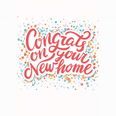Verhuizing Congrats on your new home