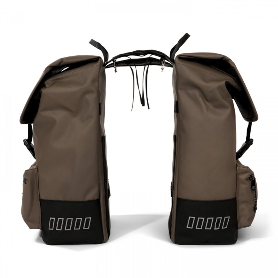 Double Cargo Bike Bag 38L- Brown