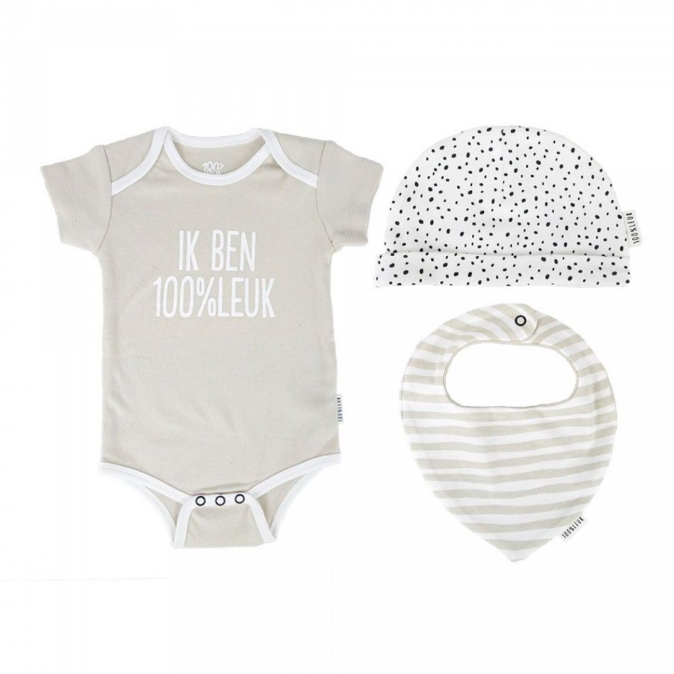 Baby romper - Ik ben 100%LEUK