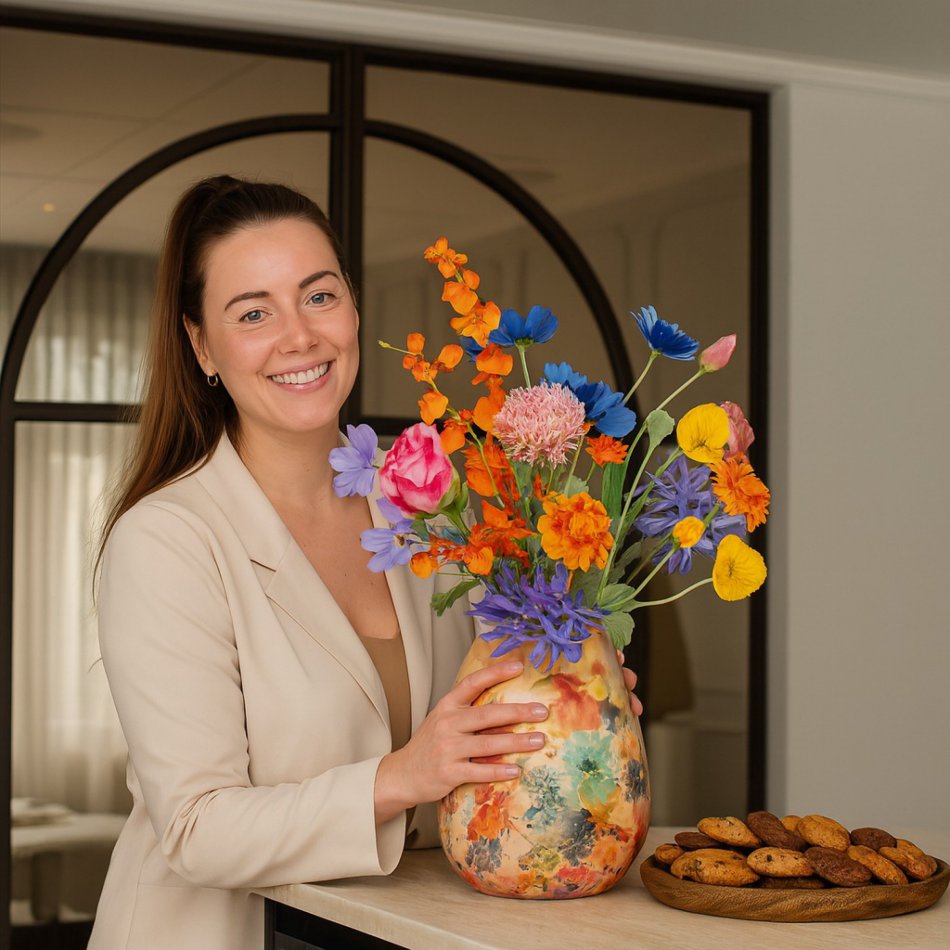Kleurrijke Vreugde - Zijden Boeket