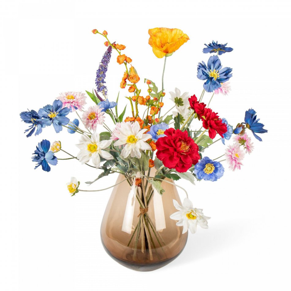 Vrolijke Gloed - Zijden boeket 